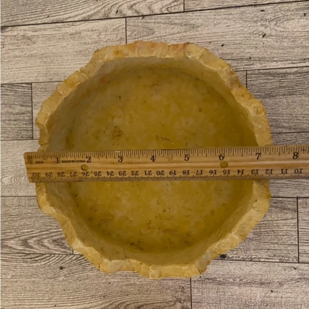 Heavy yellow with orange leaves fall candle holder